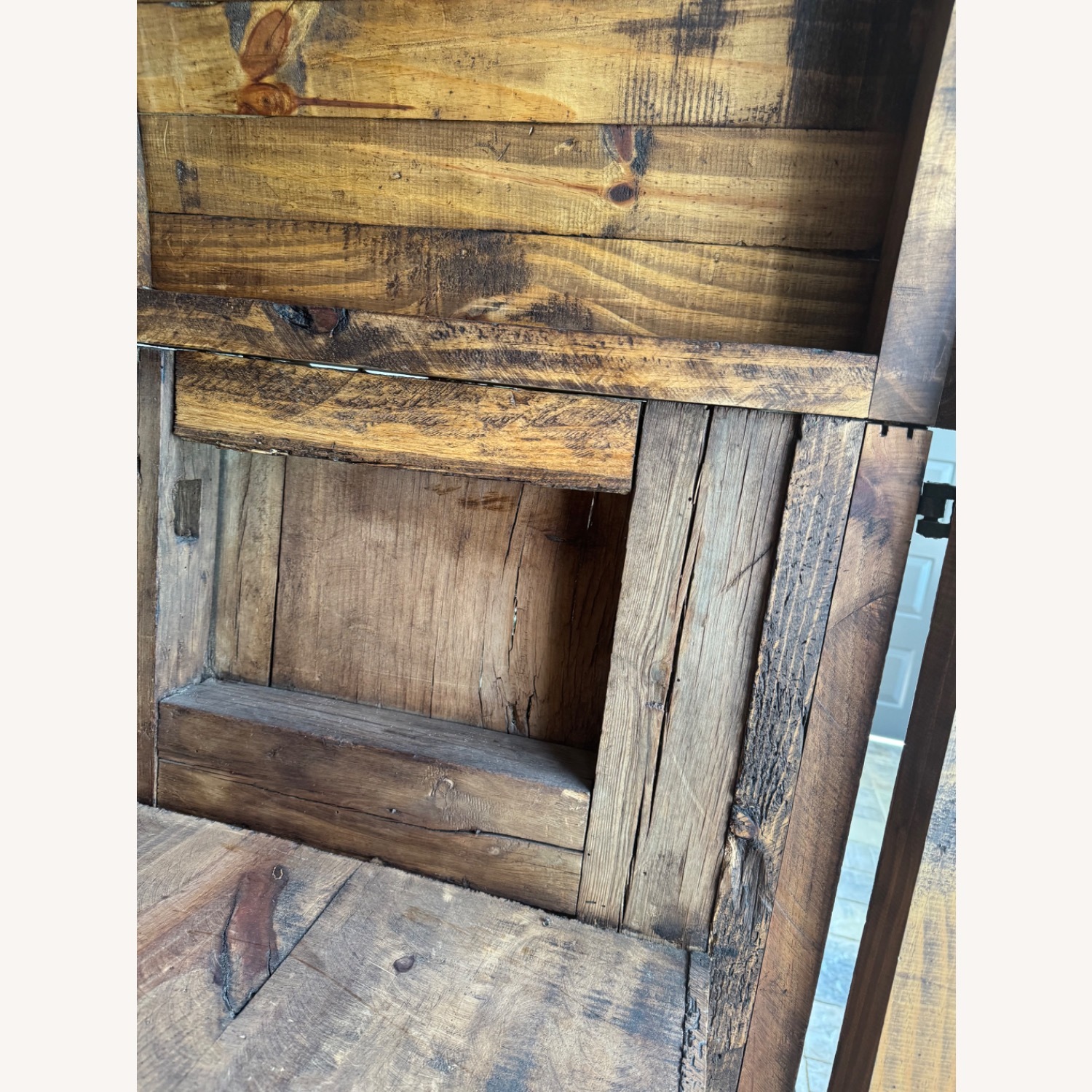 Spanish Wood Antique 1700s Armoire - image-11