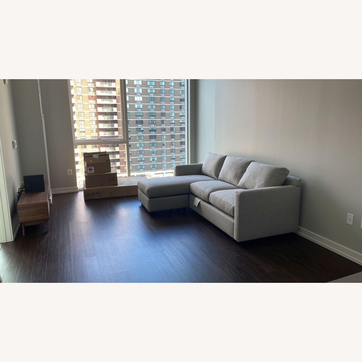 Crate & Barrel Barrett II 91" Sectional Sofa - image-3