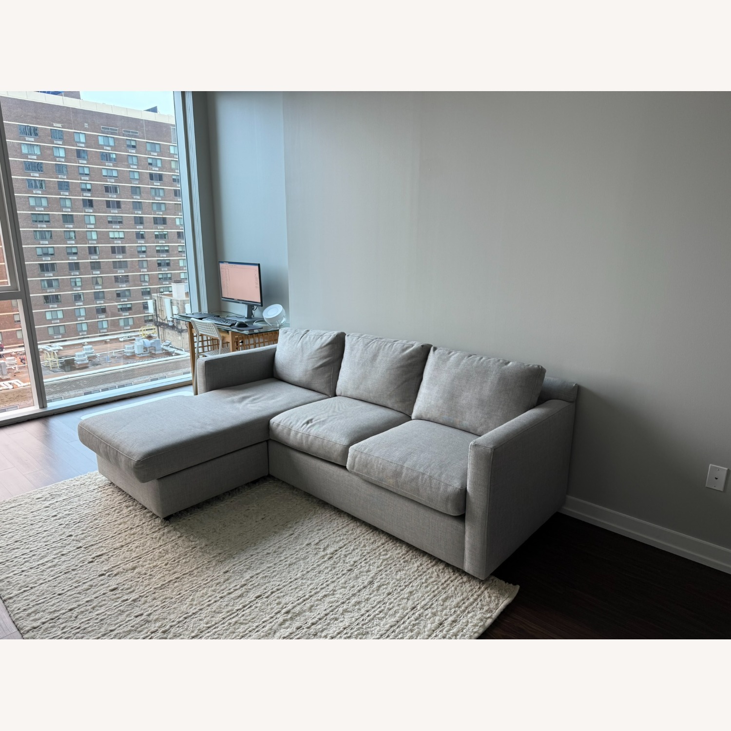 Crate & Barrel Barrett II 91" Sectional Sofa - image-2