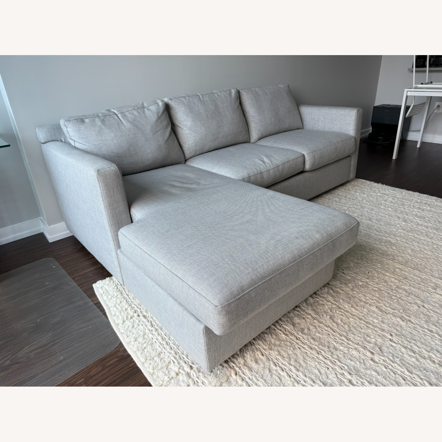 Crate & Barrel Barrett II 91" Sectional Sofa - image-1