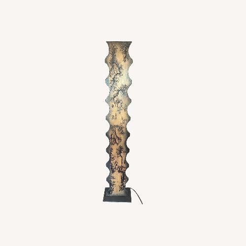 Used Fractal Burned Floor Lamp for sale on AptDeco