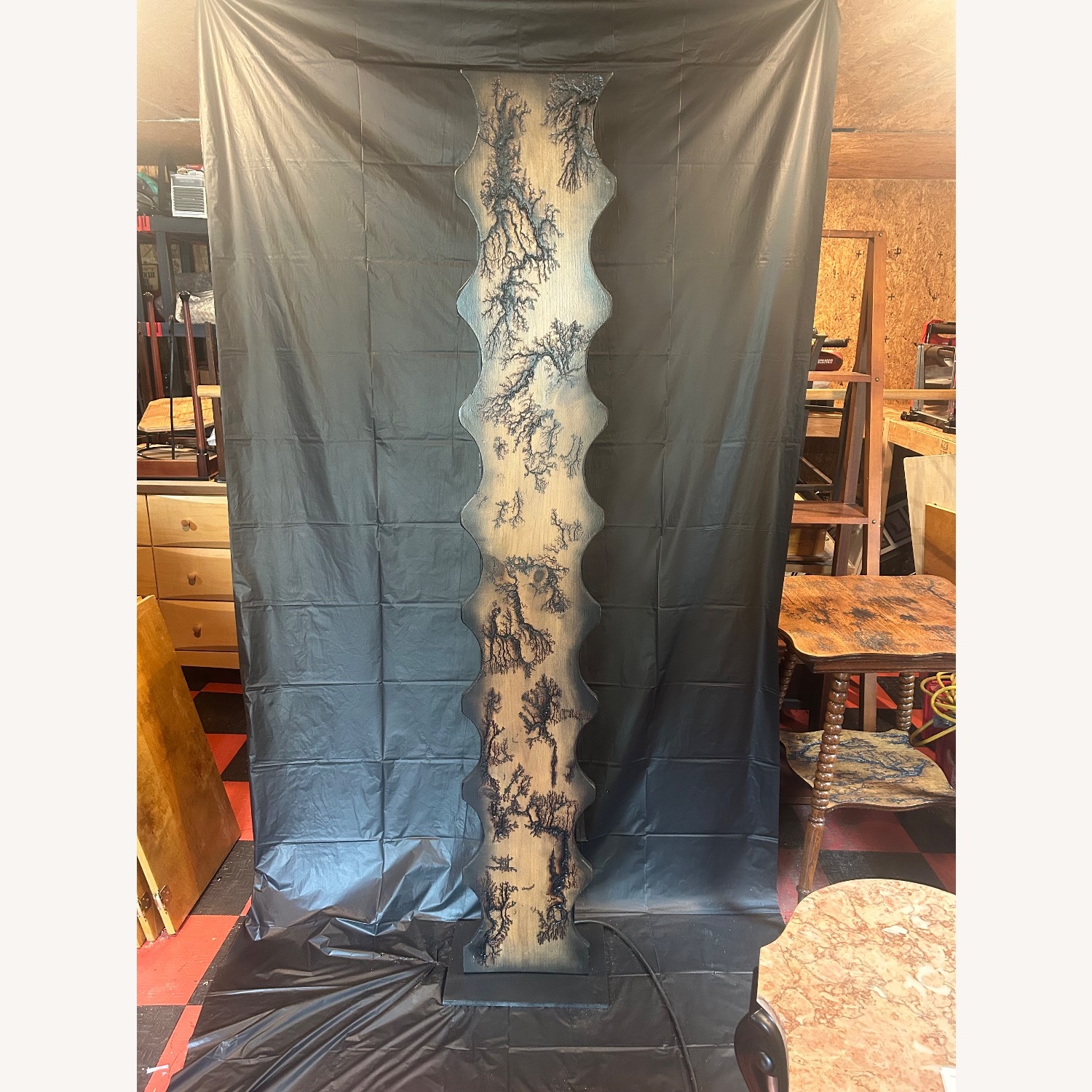 Fractal Burned Floor Lamp  - image-1