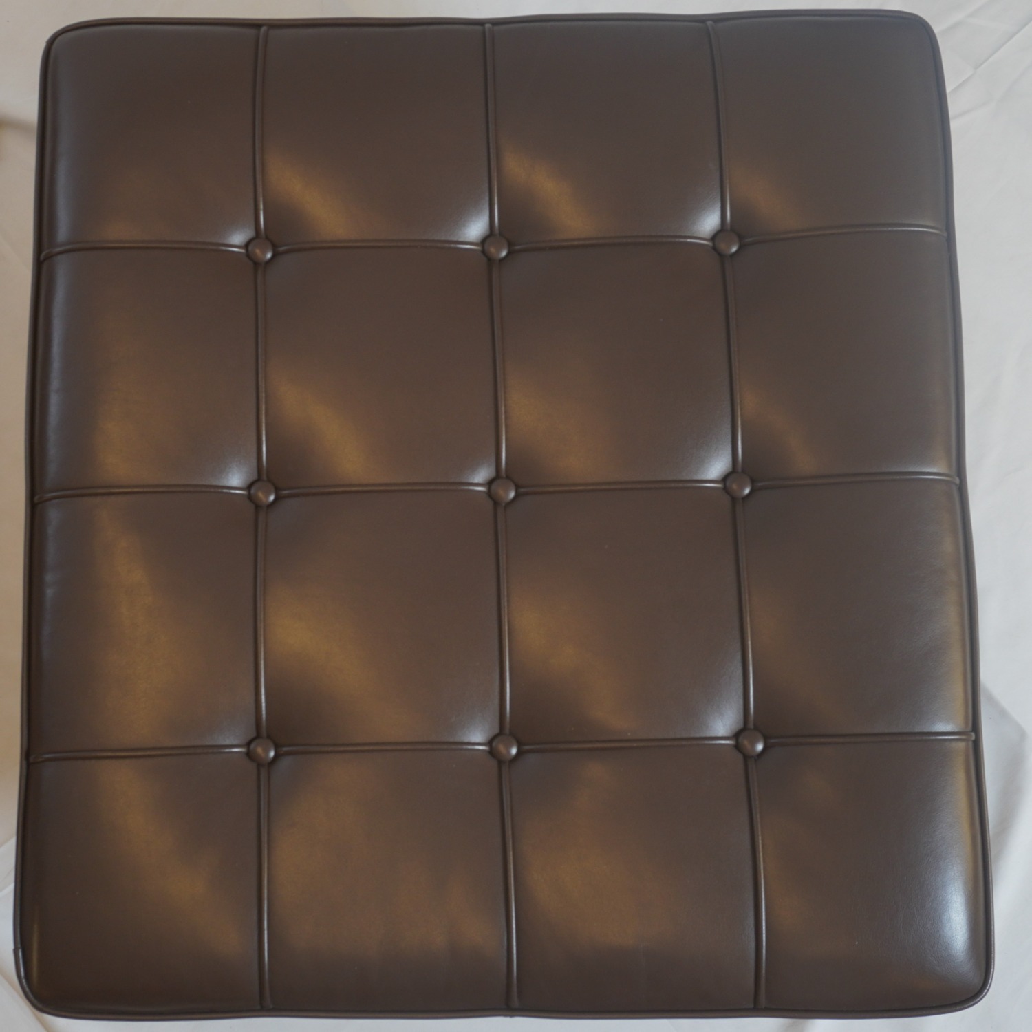 Knoll Barcelona Leather Chair and Ottoman - image-18