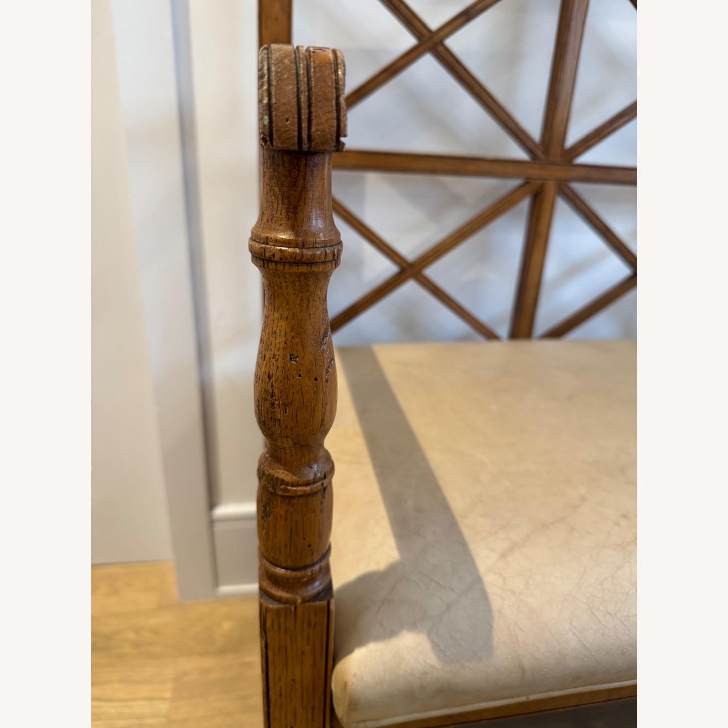 Outstanding Wood and Leather Bench With Storage - image-9