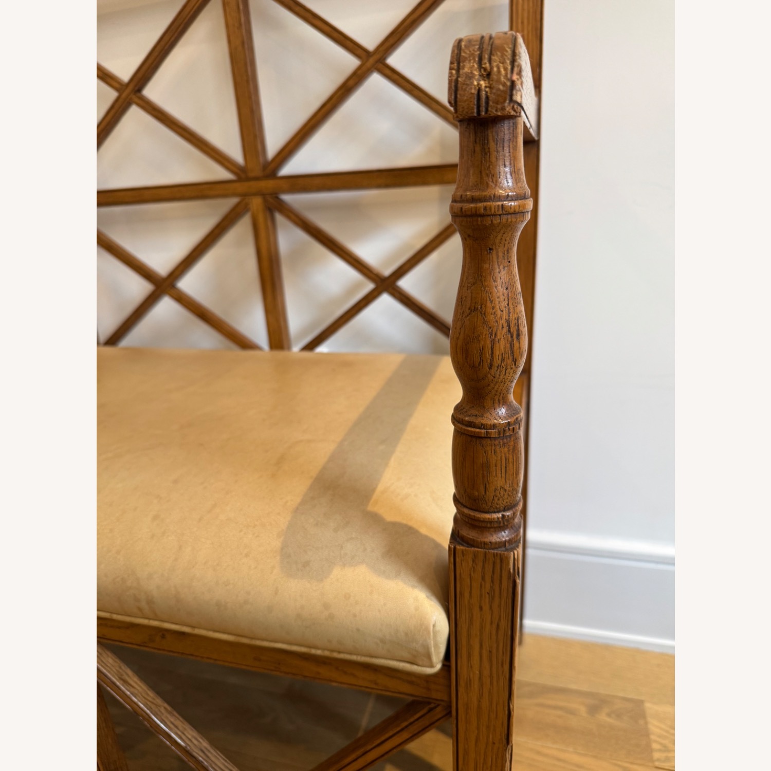 Outstanding Wood and Leather Bench With Storage - image-13