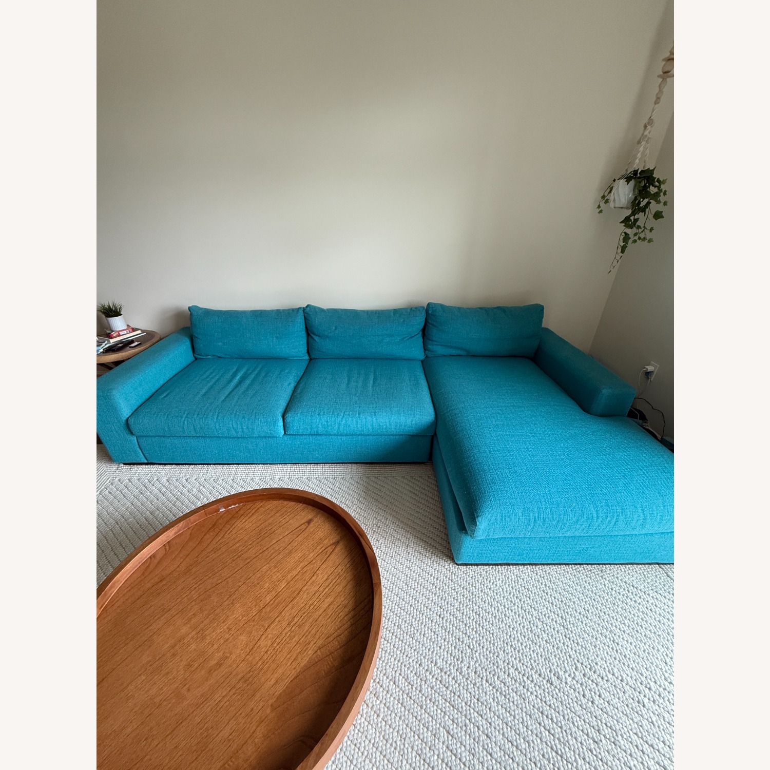 Joybird Holt Blue Fabric 2 Piece Sectional - image-1