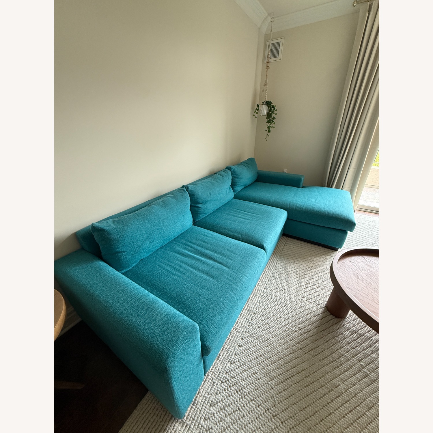 Joybird Holt Blue Fabric 2 Piece Sectional - image-2