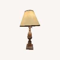 Kreiss Light Brown Wood Table Lamps