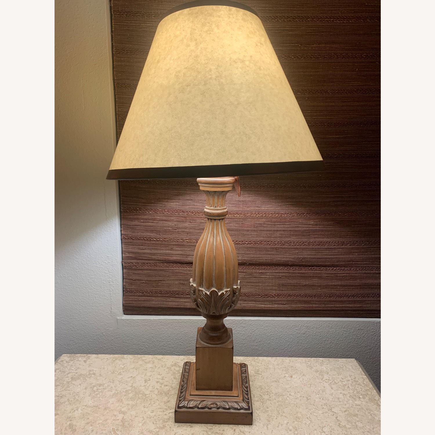 Kreiss Light Brown Wood Table Lamps - image-1