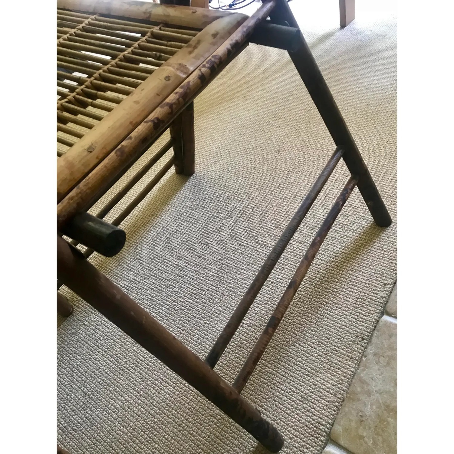 Vintage Bamboo Folding Chairs Set of 3 - image-8
