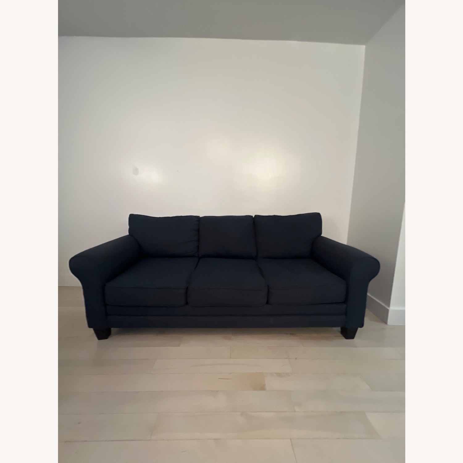 Raymour & Flanigan Blue Fabric 3+ Seater Sofa - image-4