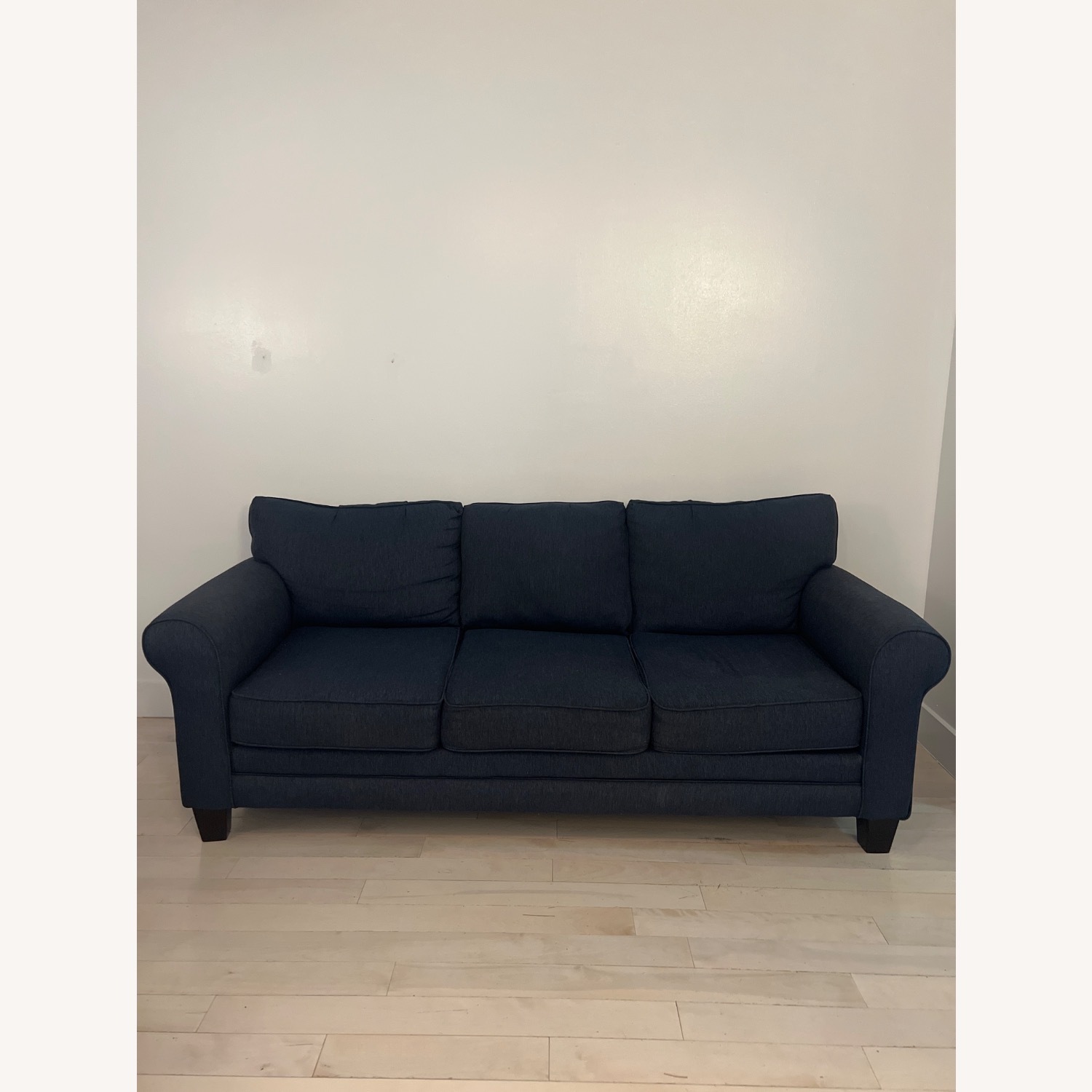 Raymour & Flanigan Blue Fabric 3+ Seater Sofa - image-3