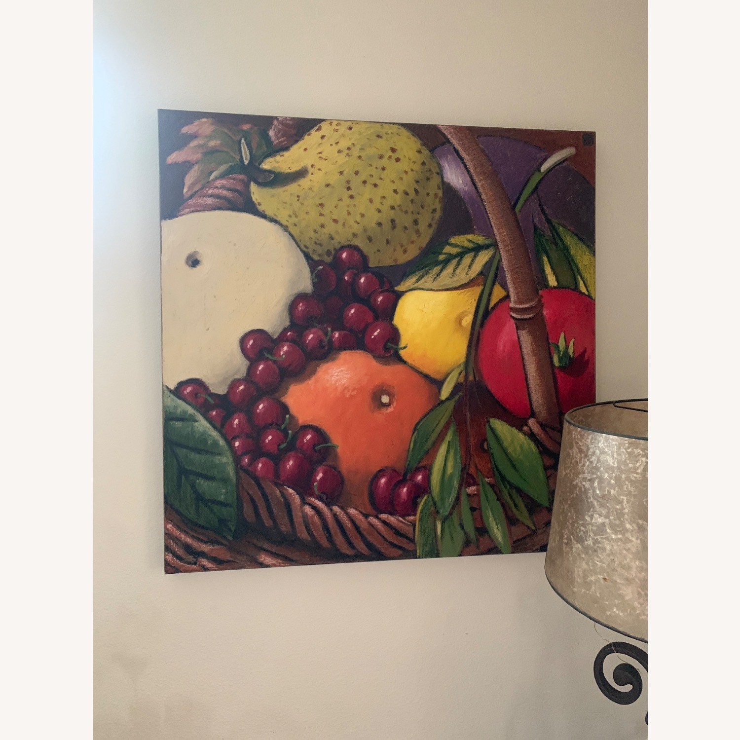 Wayne Forte Fruit Basket Painting on Canvas - image-2