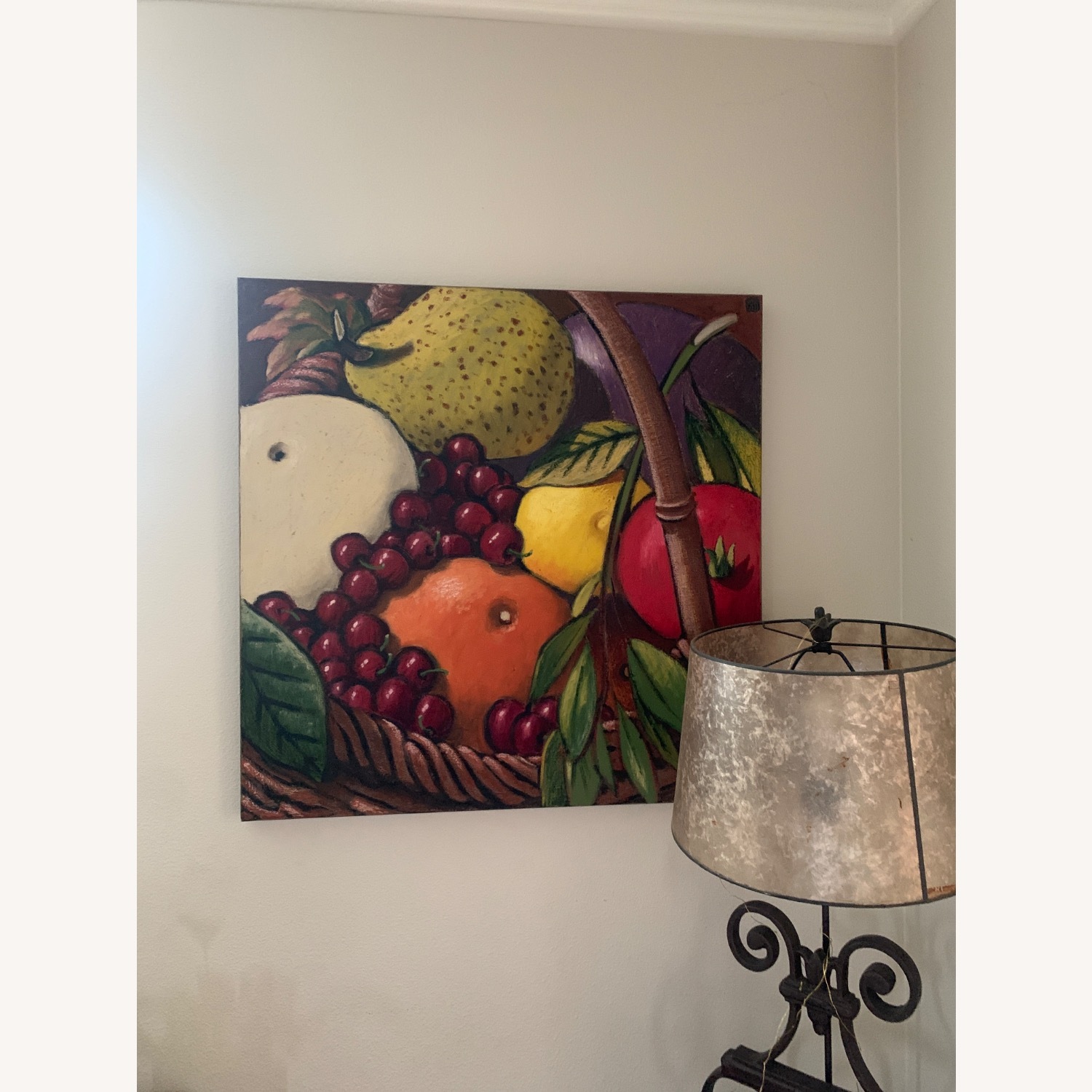 Wayne Forte Fruit Basket Painting on Canvas - image-4