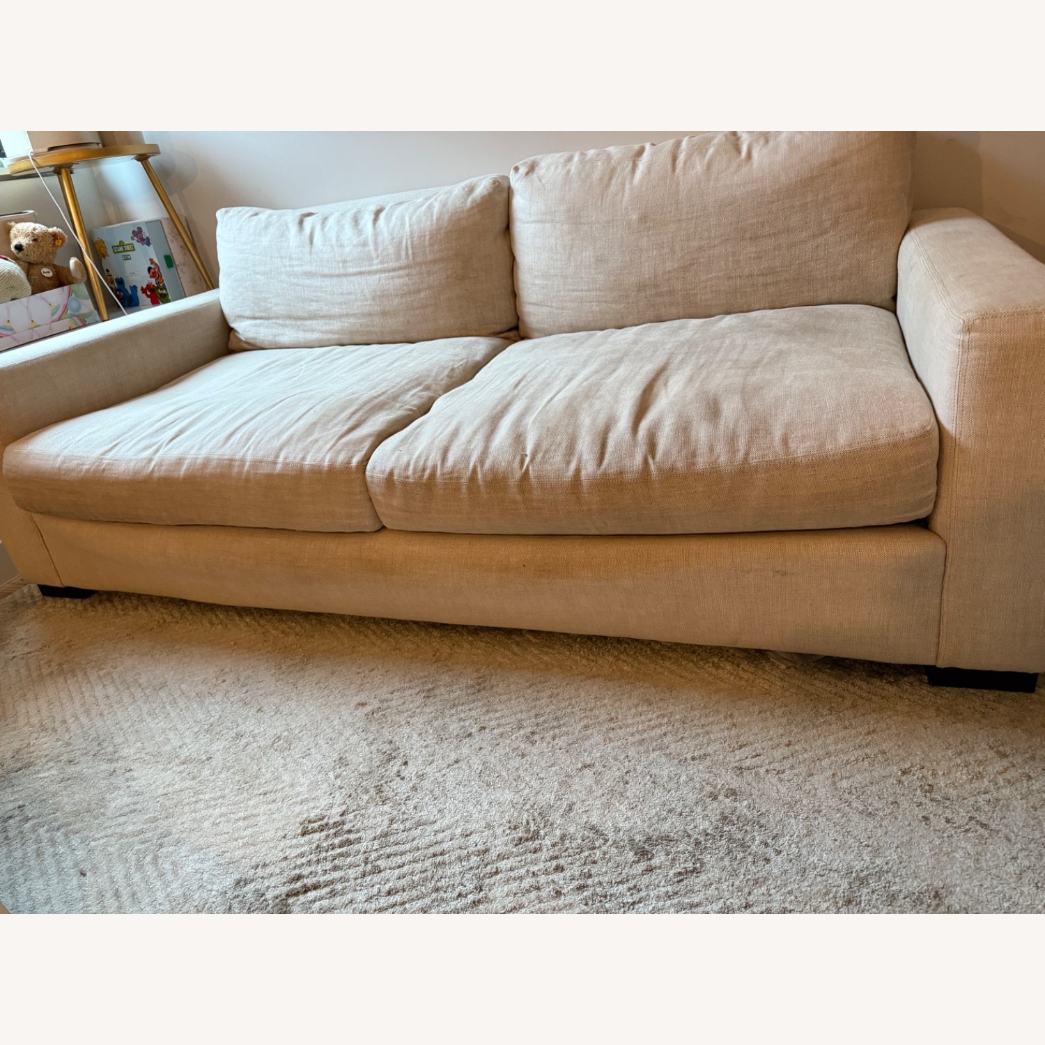 Restoration Hardware 7’ Maxwell Linen Sofa - image-1