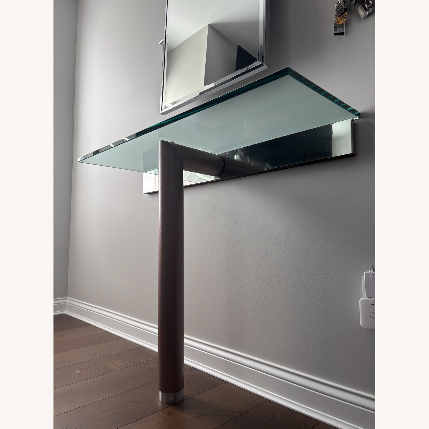 Art Deco Rose Gold Glass Décor - image-3