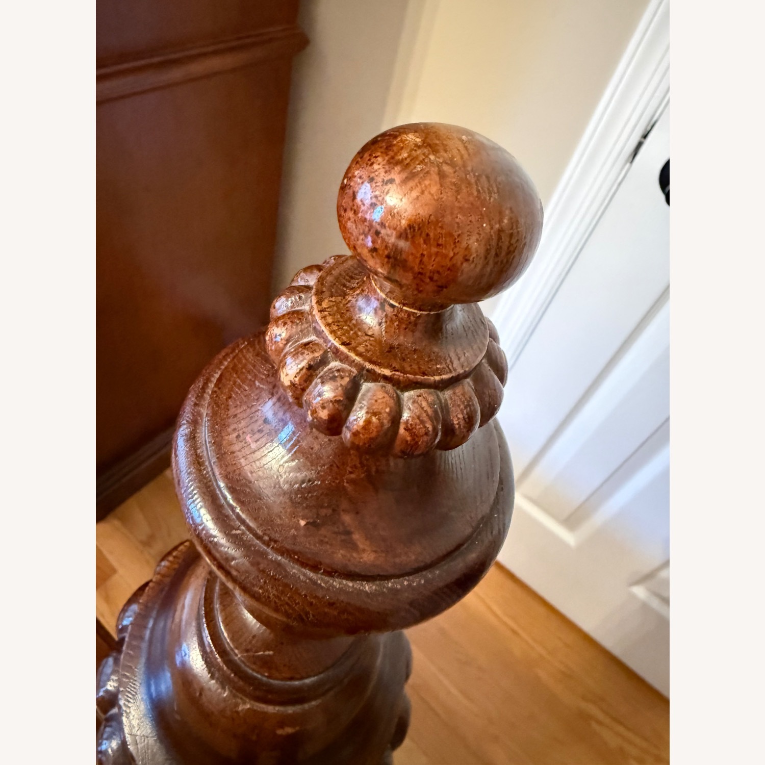 Stanley Furniture Dark Brown Wood King Bed - image-8