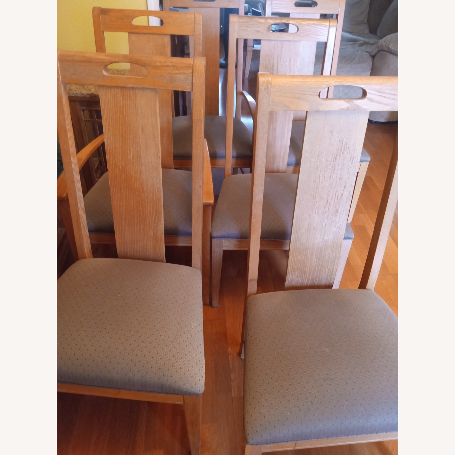Natural Wood Dining Chairs - image-1