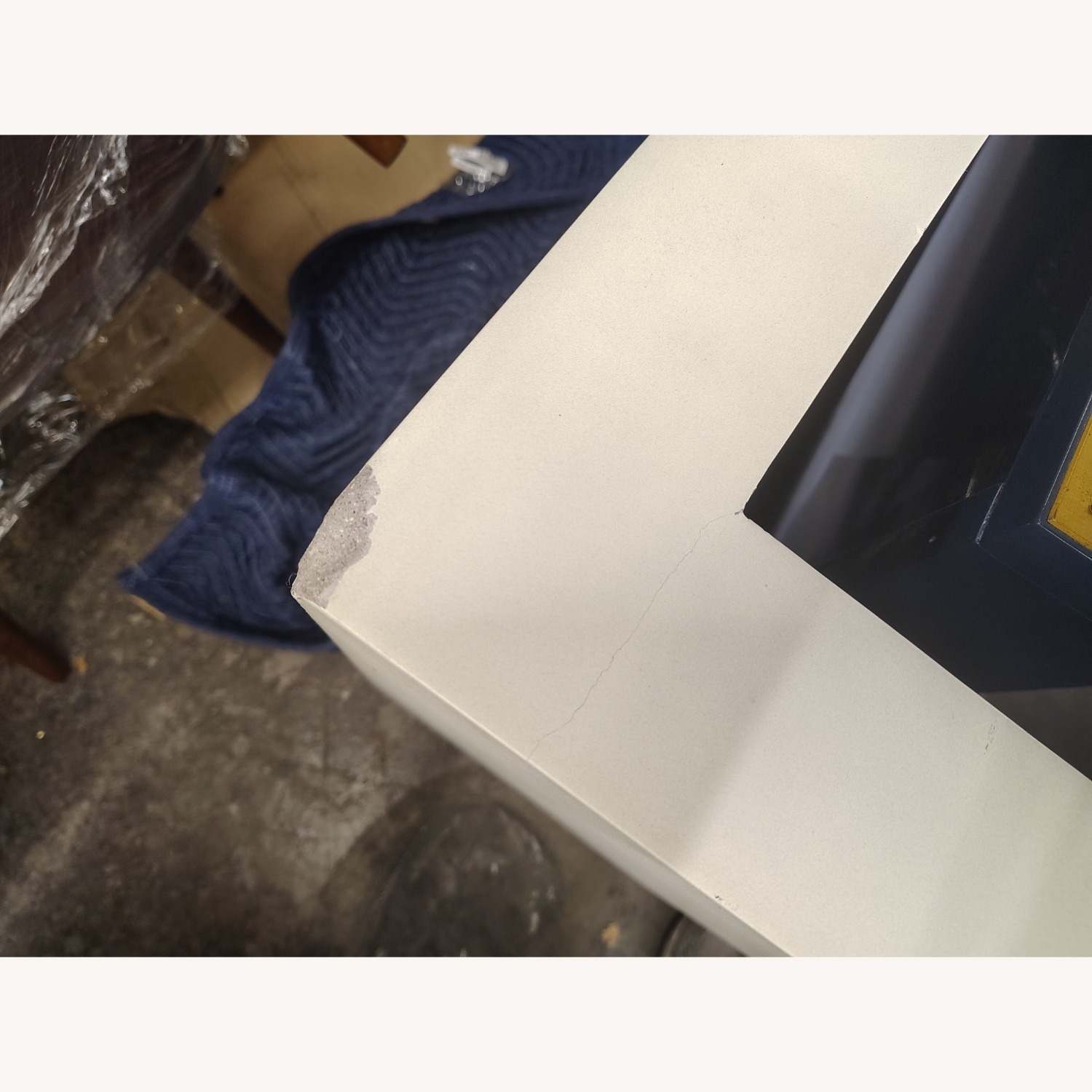 West Elm White Stone Coffee Table - image-7