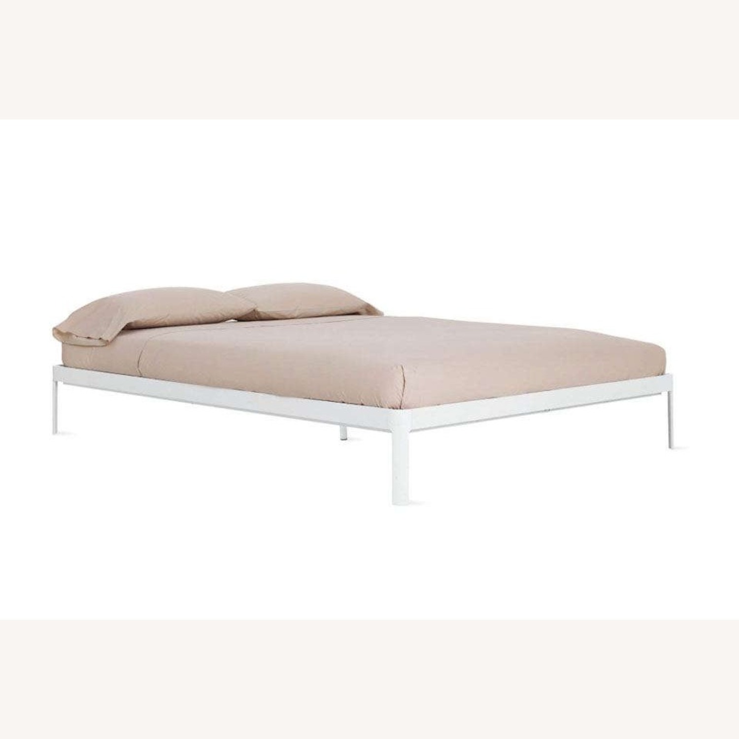 Design Within Reach Min White Metal Queen Bed  - image-1