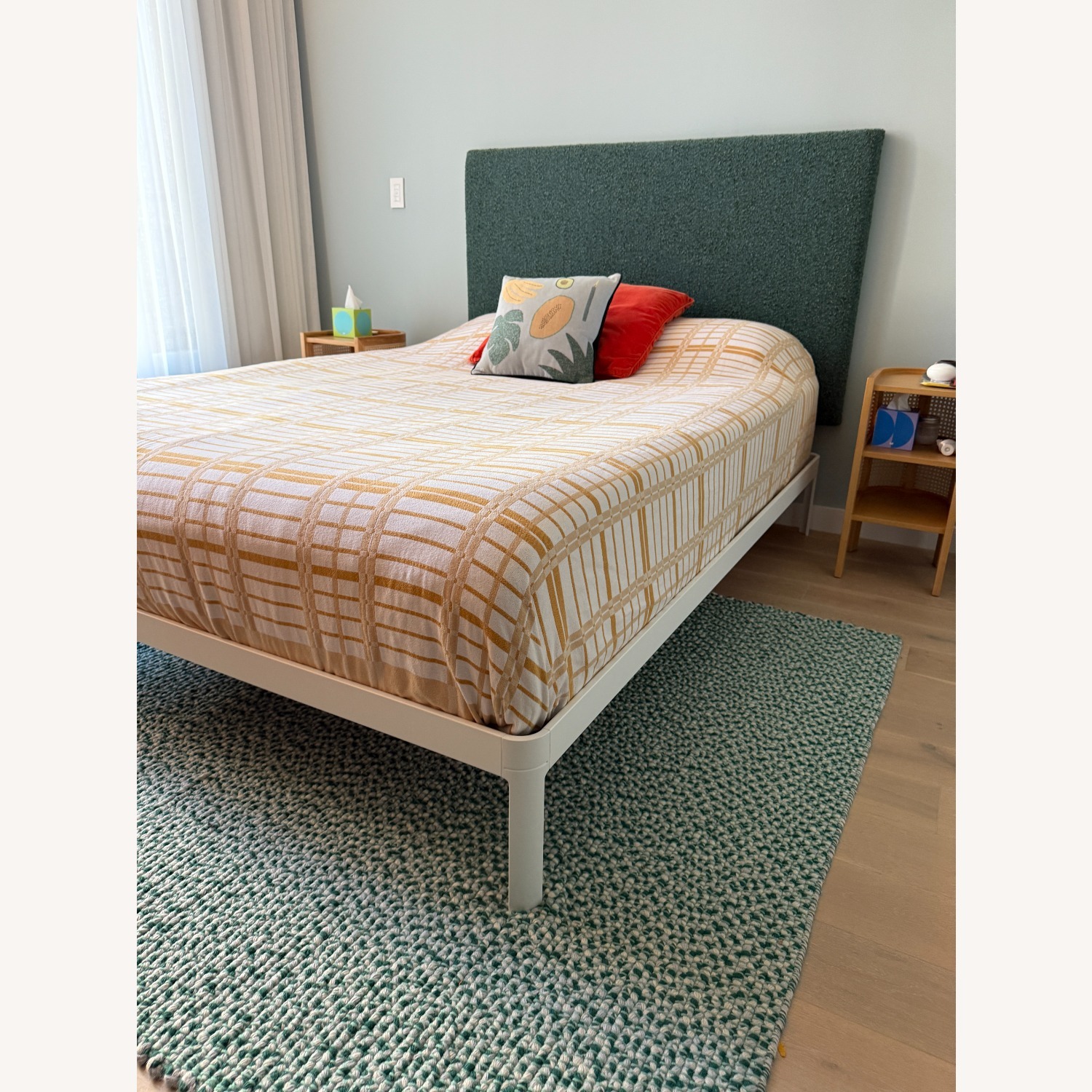 Design Within Reach Min White Metal Queen Bed  - image-2