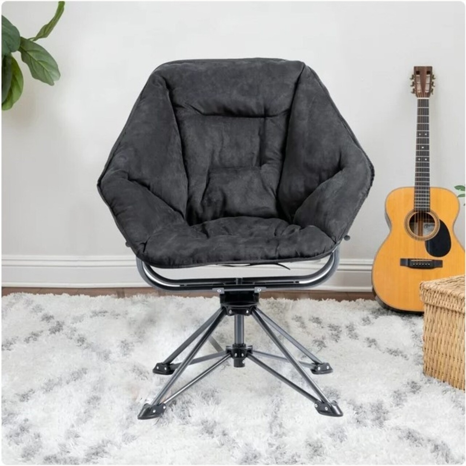 Cozy Black Swivel Living Room/ Office Chair - image-4
