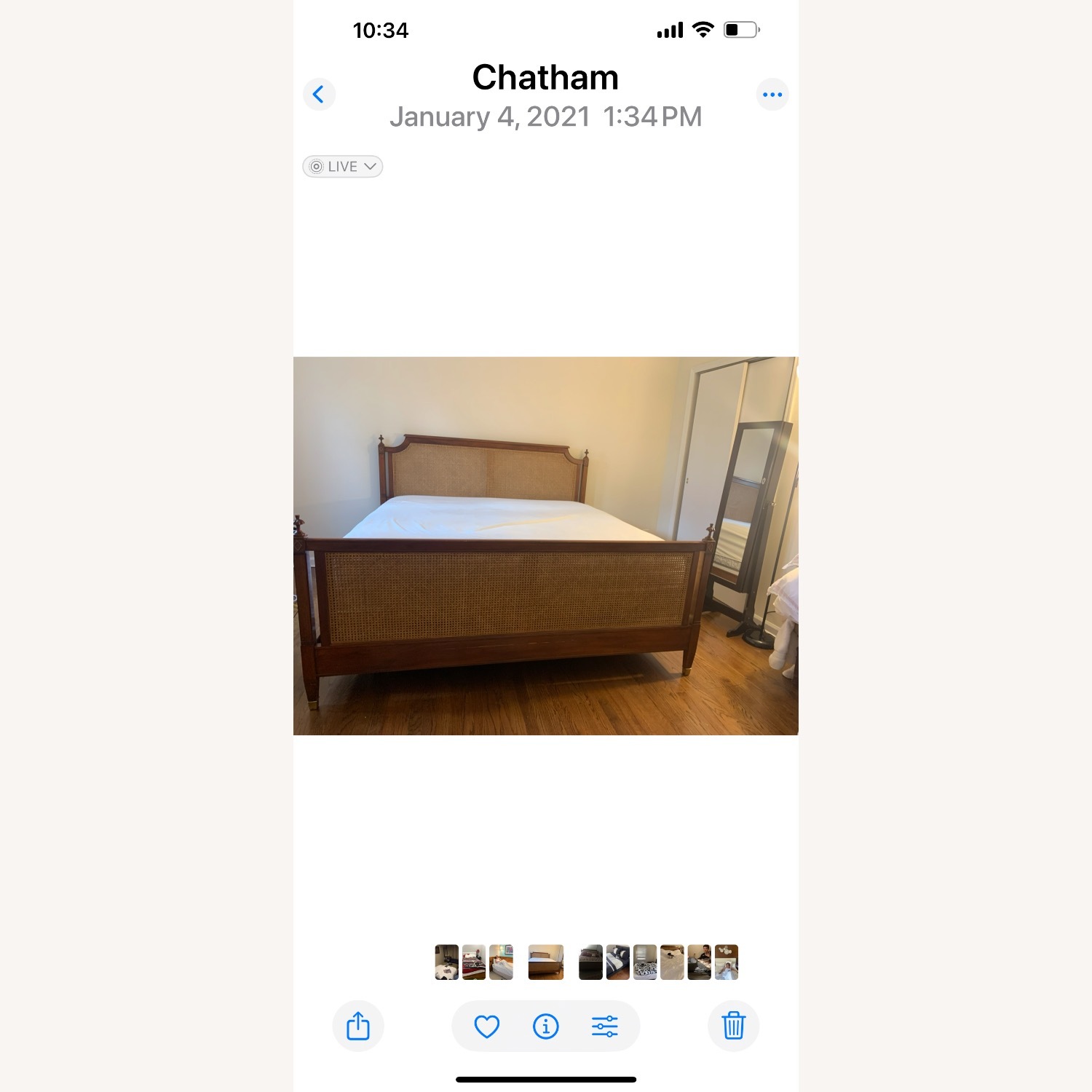 Stickley Brothers Furniture Dark Brown King Bed - image-2