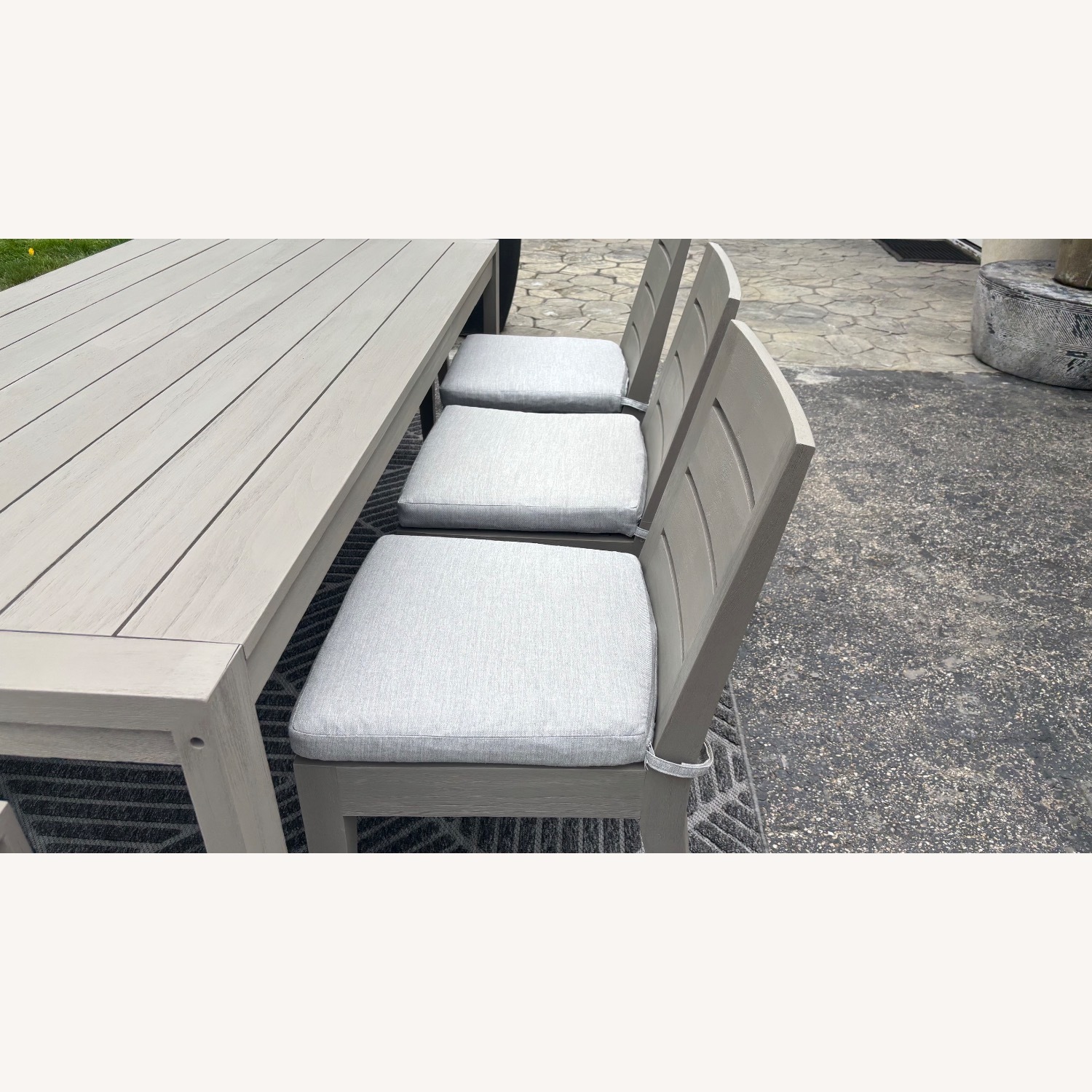 Restoration Hardware Belvedere Teak Table Set - image-11