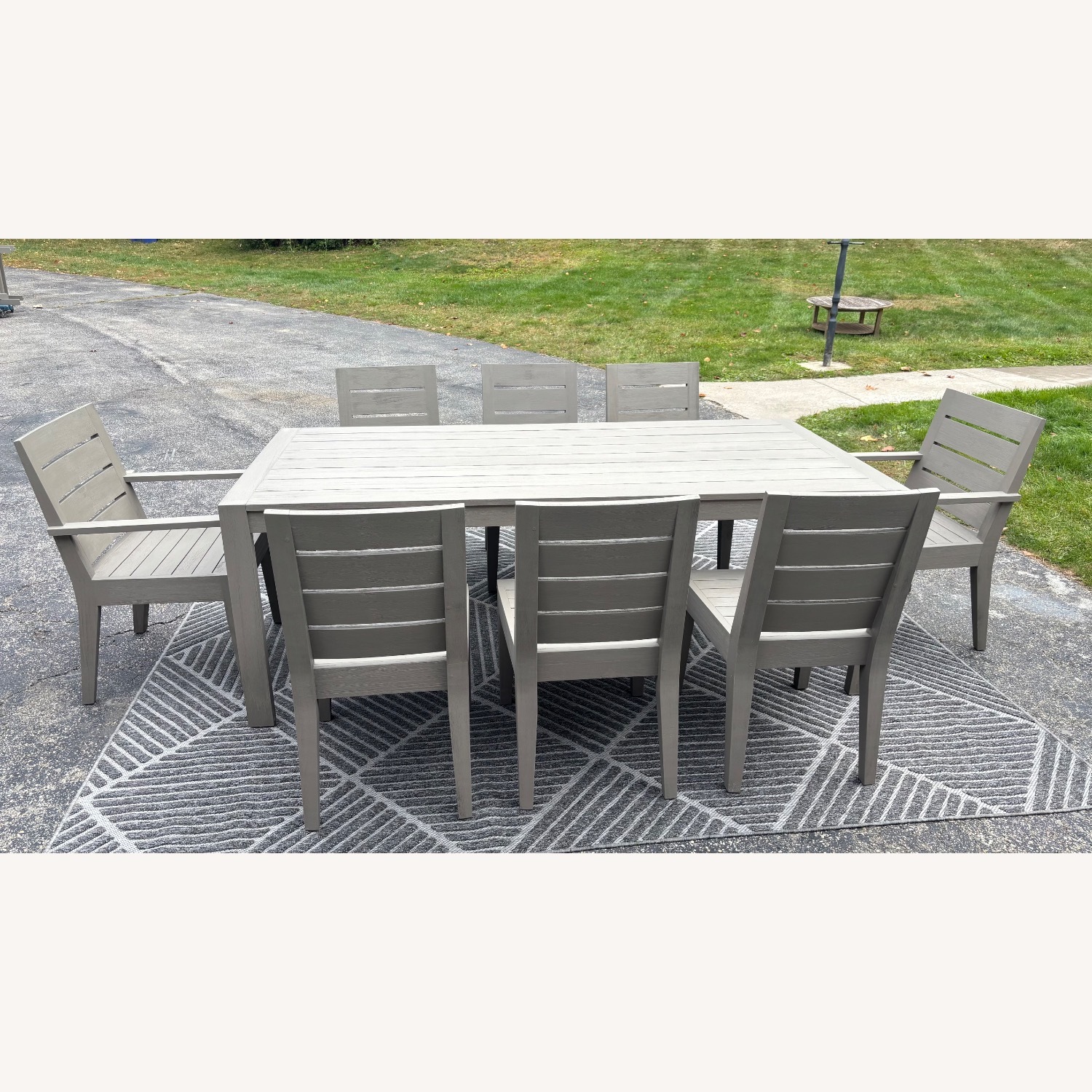 Restoration Hardware Belvedere Teak Table Set - image-6