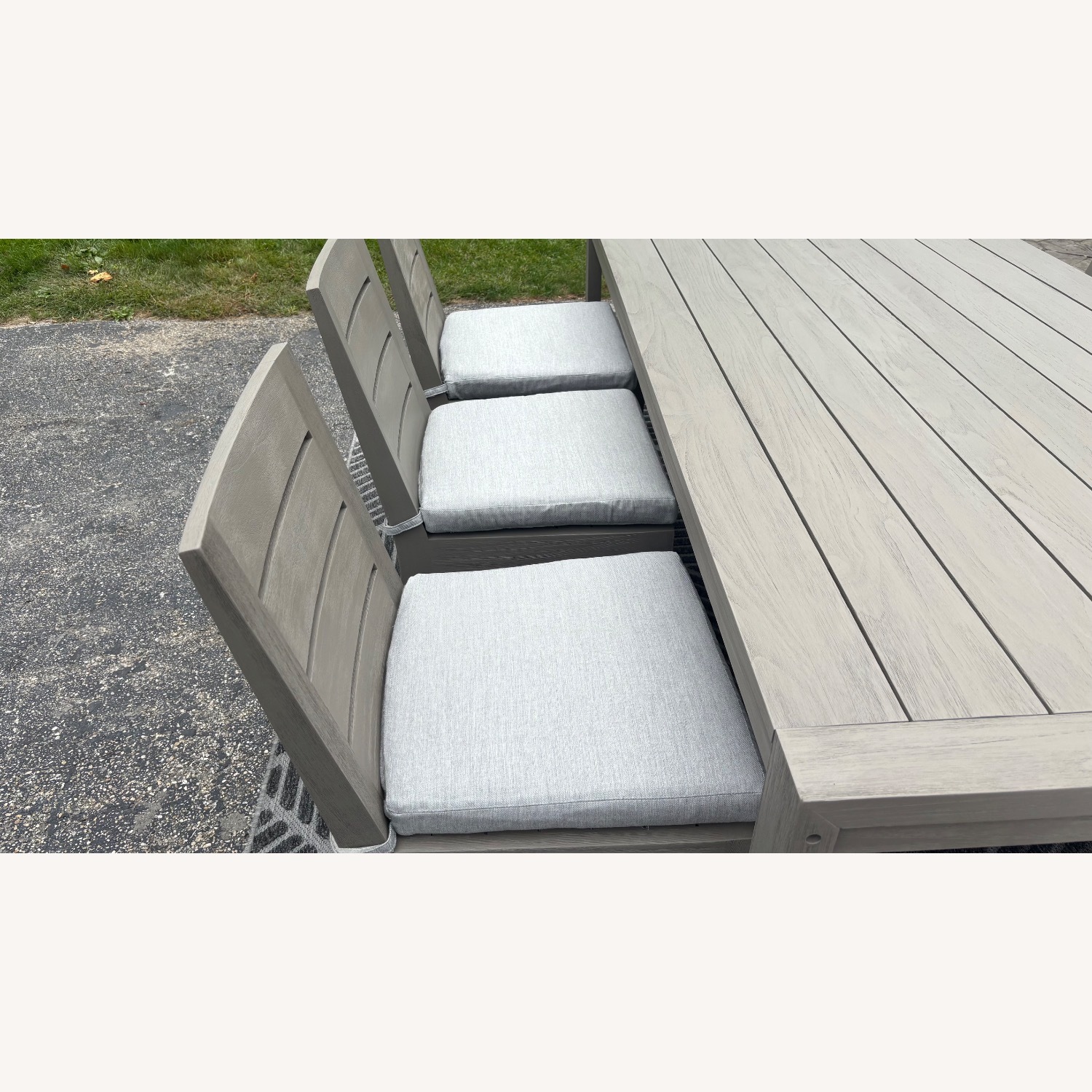 Restoration Hardware Belvedere Teak Table Set - image-12