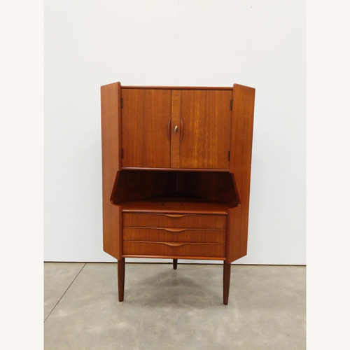 Used Vintage Danish Modern Gunni Omann Corner Cabinet for sale on AptDeco