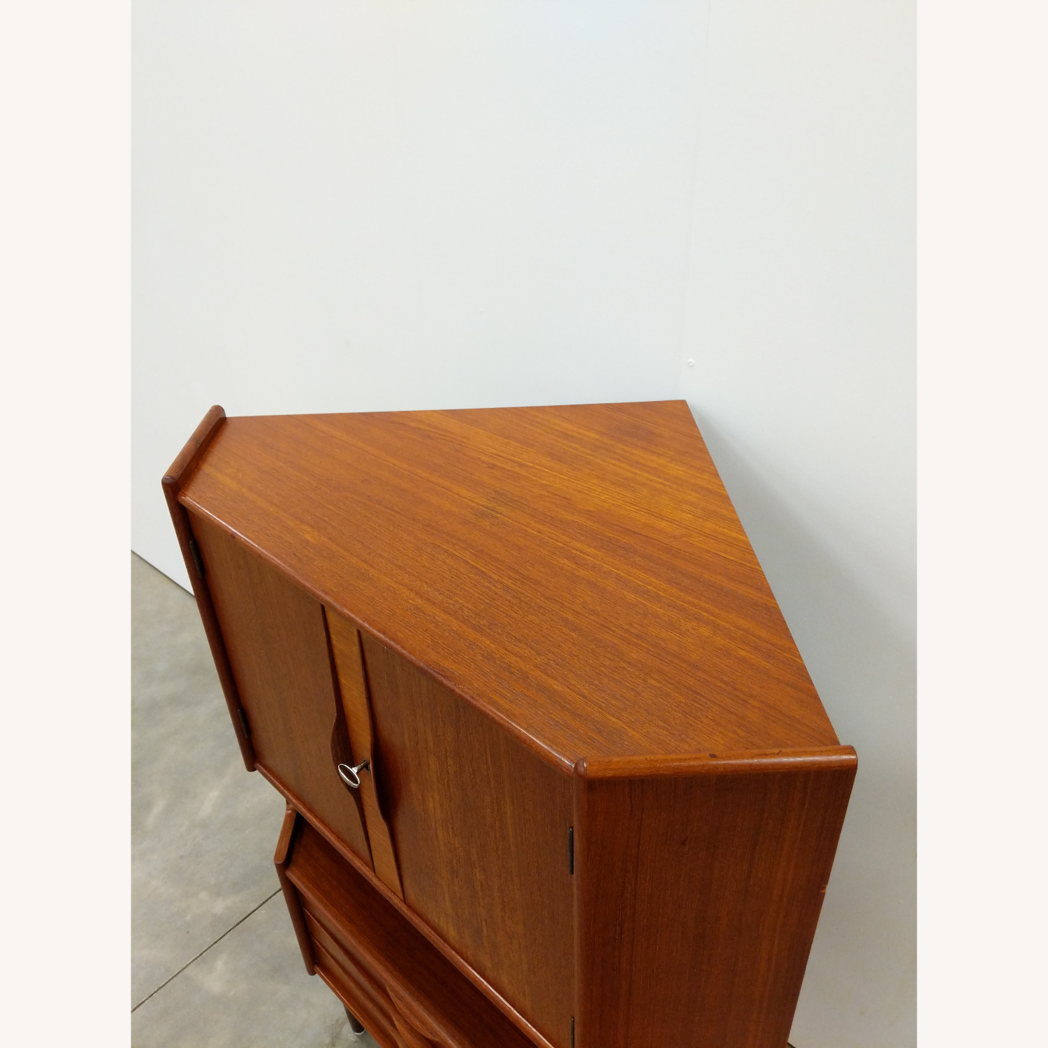 Vintage Danish Modern Gunni Omann Corner Cabinet - image-5