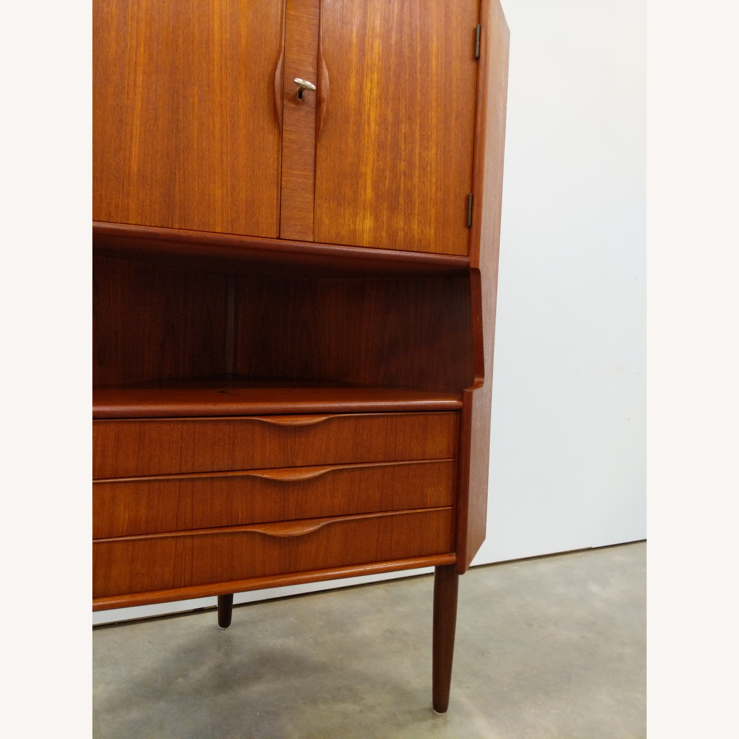 Vintage Danish Modern Gunni Omann Corner Cabinet - image-7