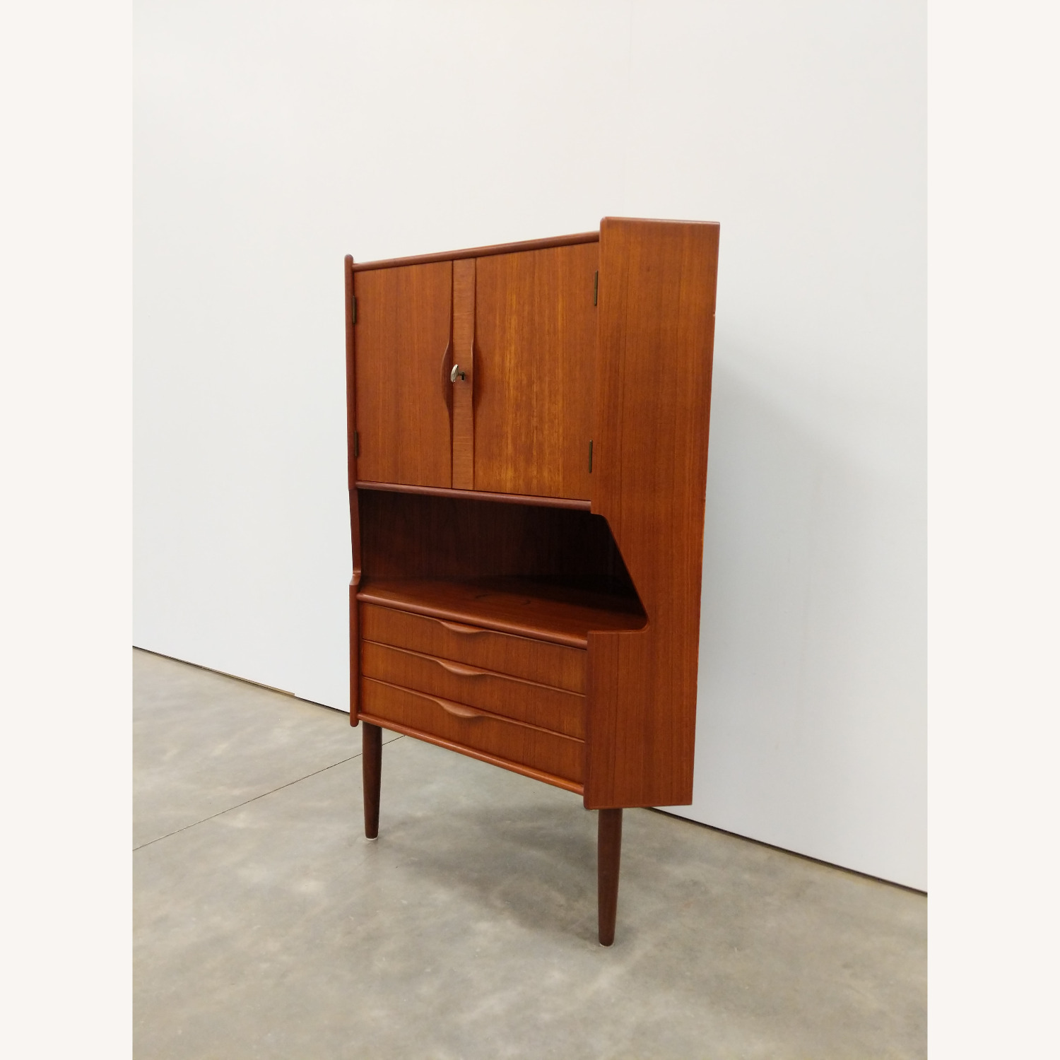 Vintage Danish Modern Gunni Omann Corner Cabinet - image-2