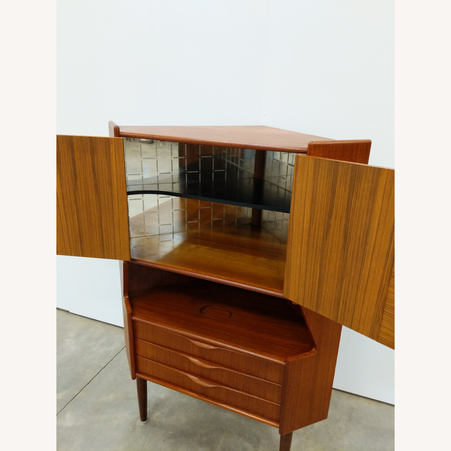 Vintage Danish Modern Gunni Omann Corner Cabinet - image-4