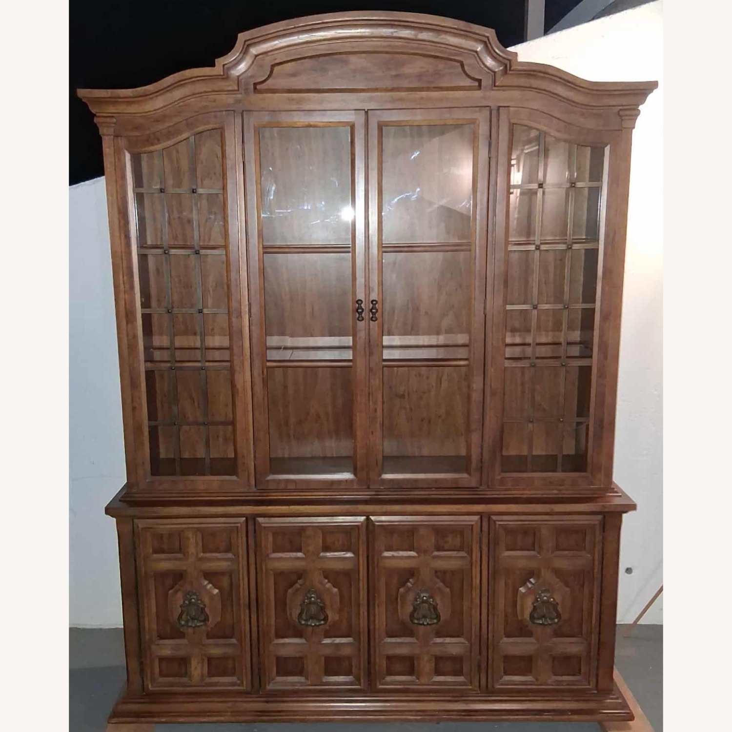 Bernhardt 2-Piece Lighted Display Cabinet / Hutch - image-0