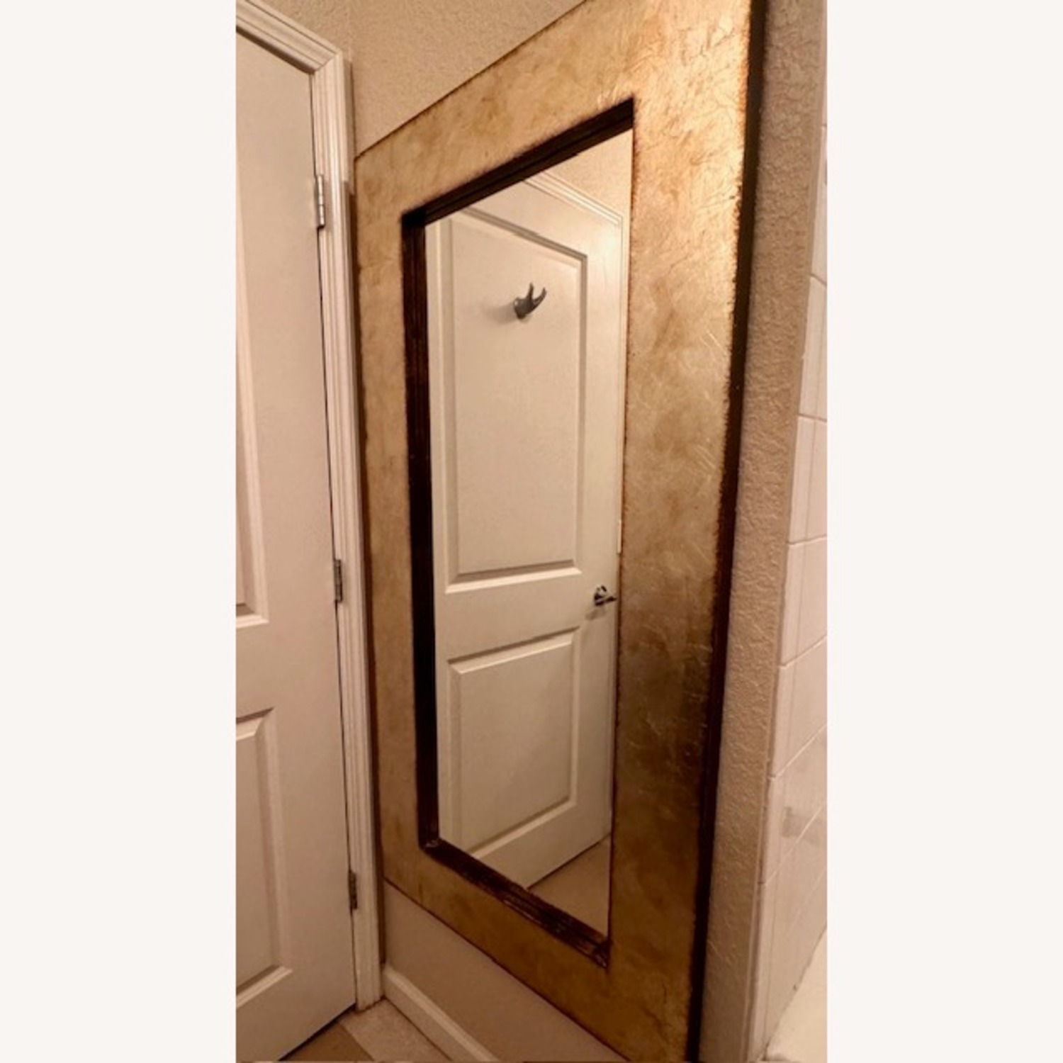 Pier 1 Imports Gold Wood Floor Mirror - image-3