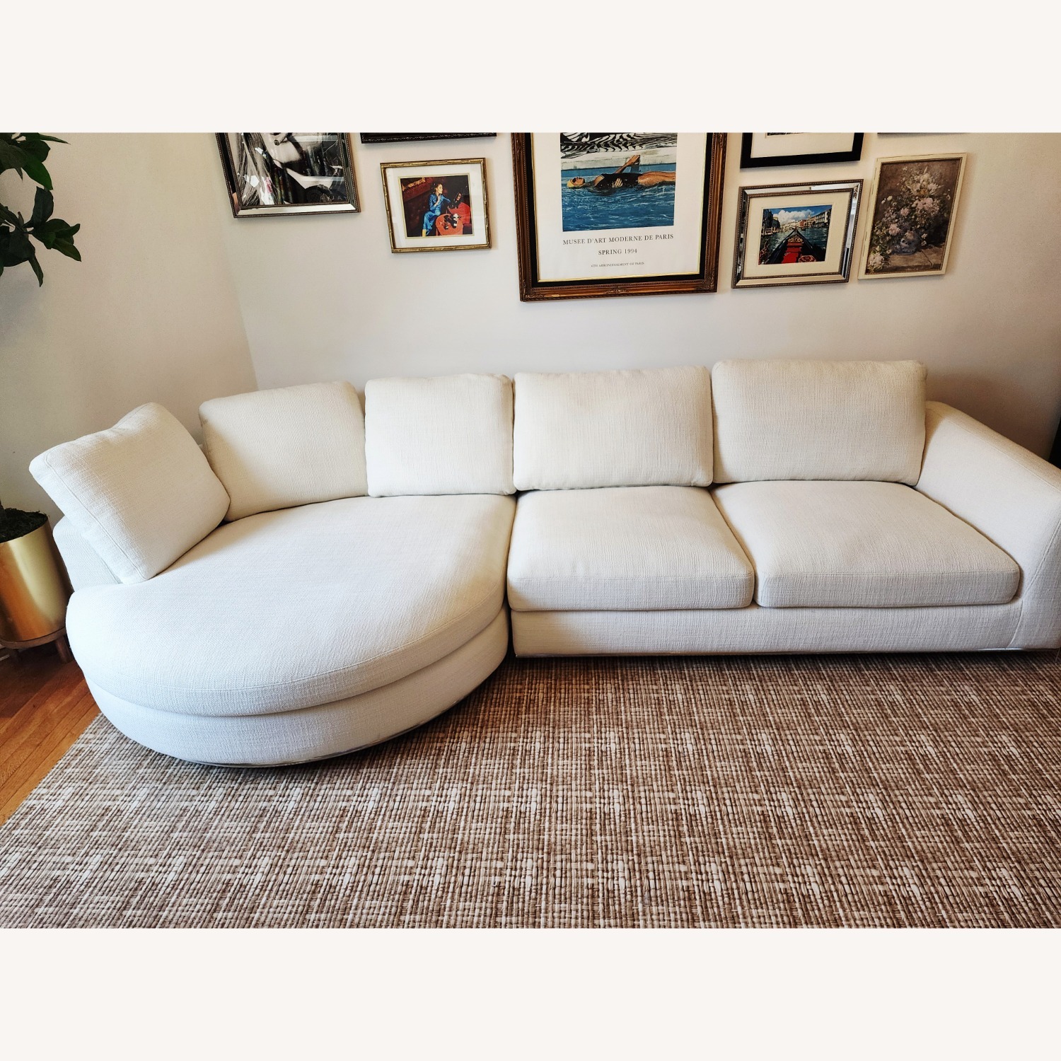 Castlery Hamilton Round Chaise Sectional Sofa - image-2