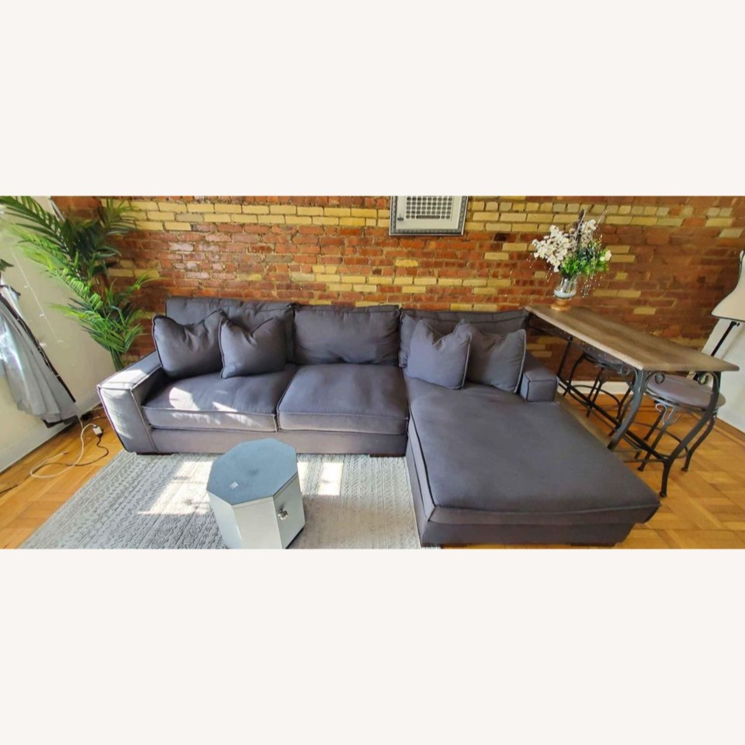 Ashley Furniture Dark Gray 2 Piece Sectional - image-1