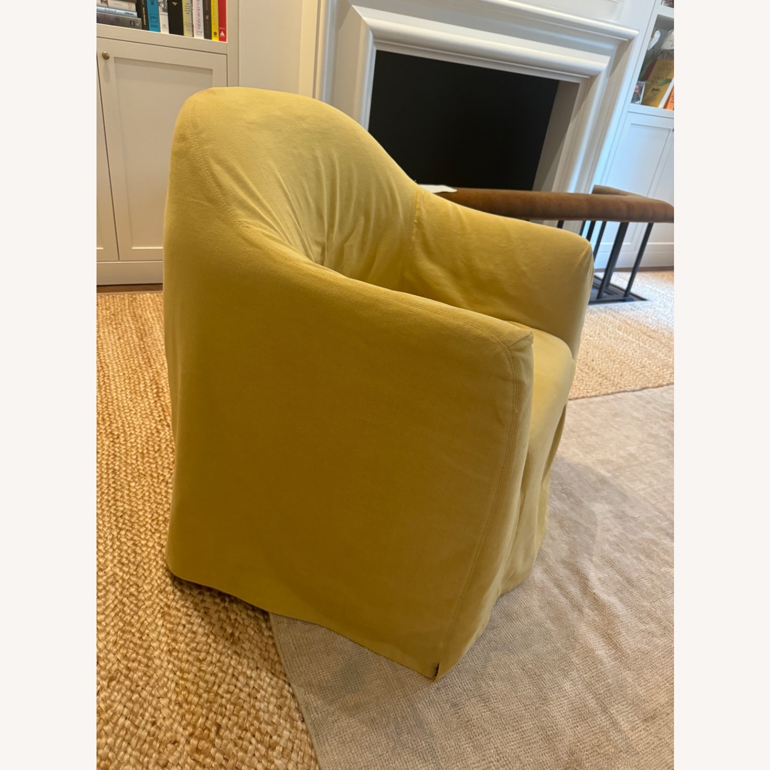 By Blasco Mustard Linen Armchair - image-4