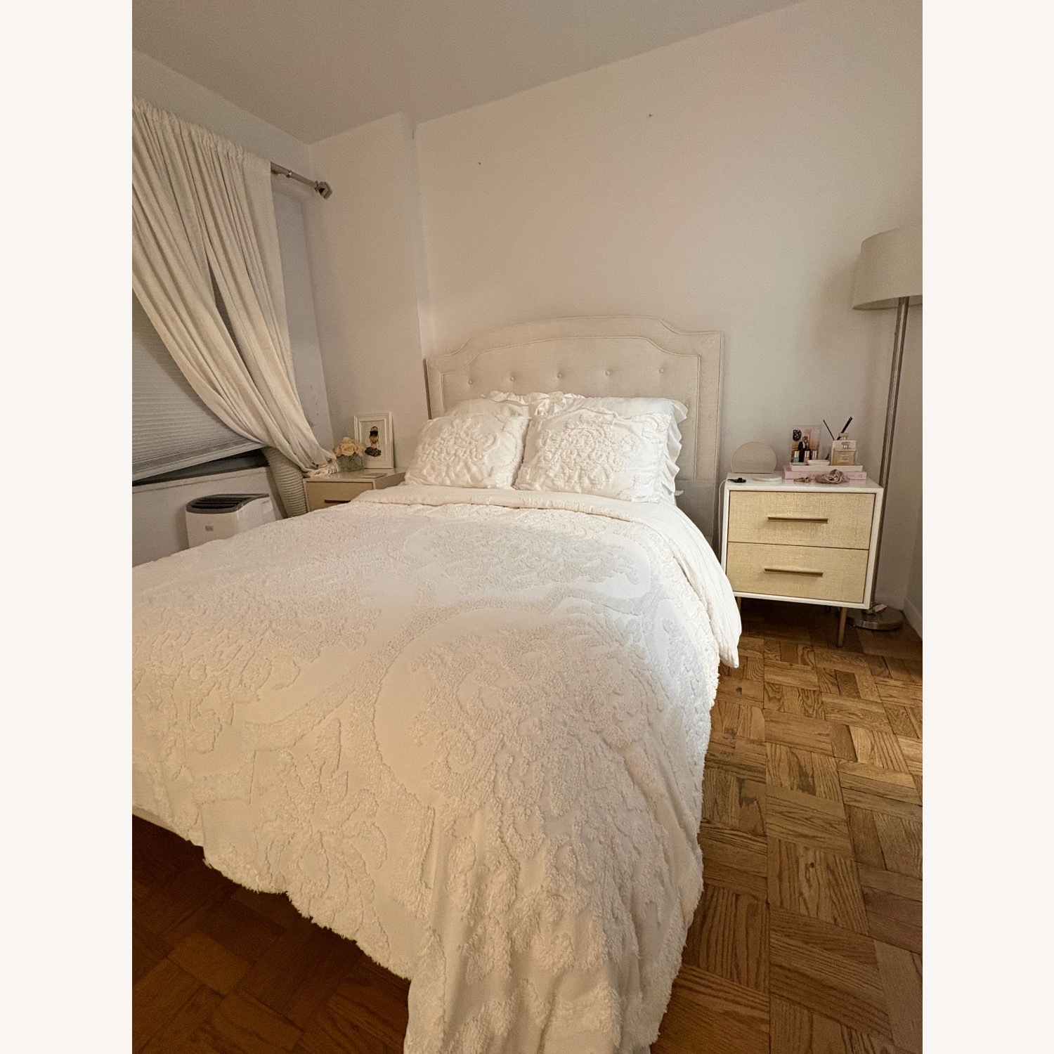 Raymour & Flanigan Natural Fabric Full Bed - image-1