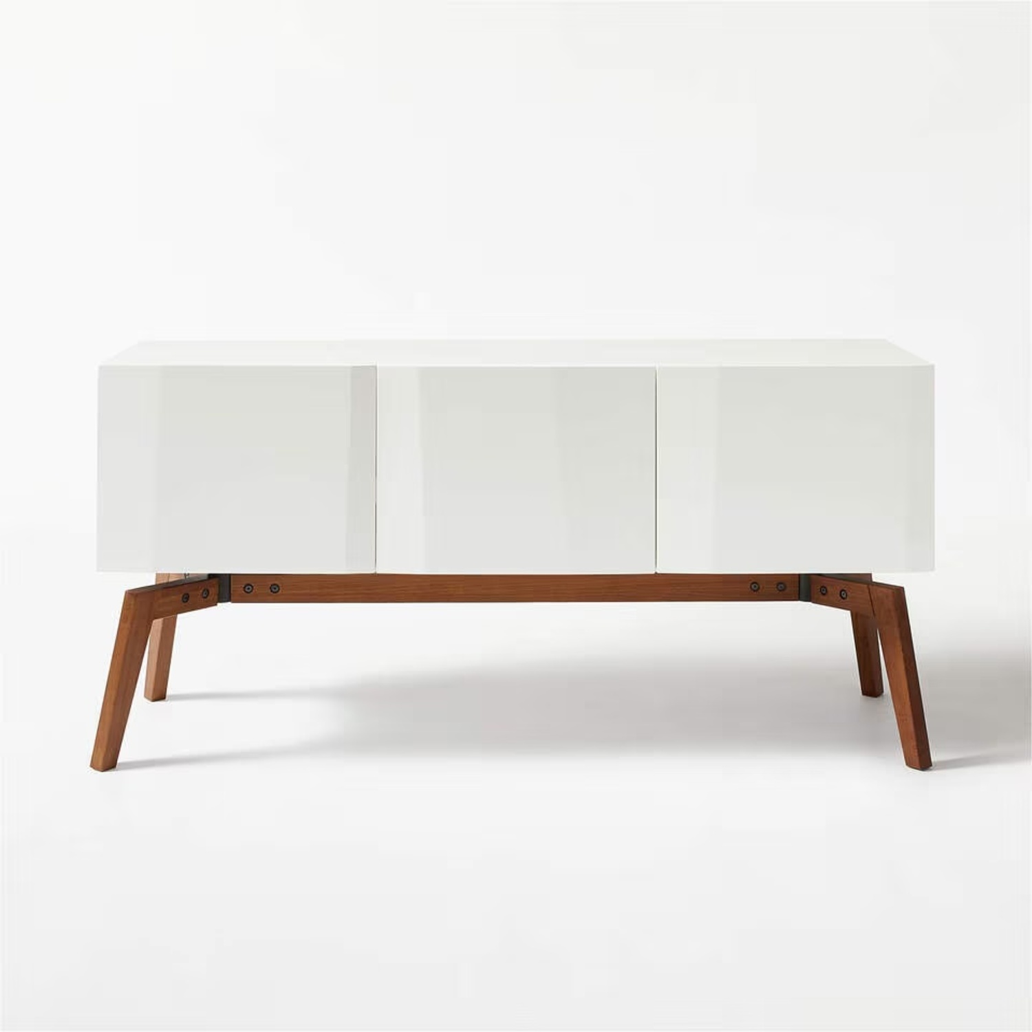 CB2 Alba Small White Lacquer Credenza - image-4