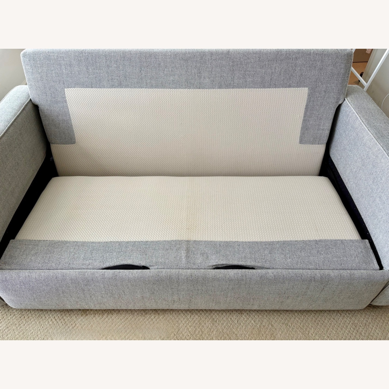 West Elm Henry Deluxe Sleeper Sofa in Gravel Twill - image-4