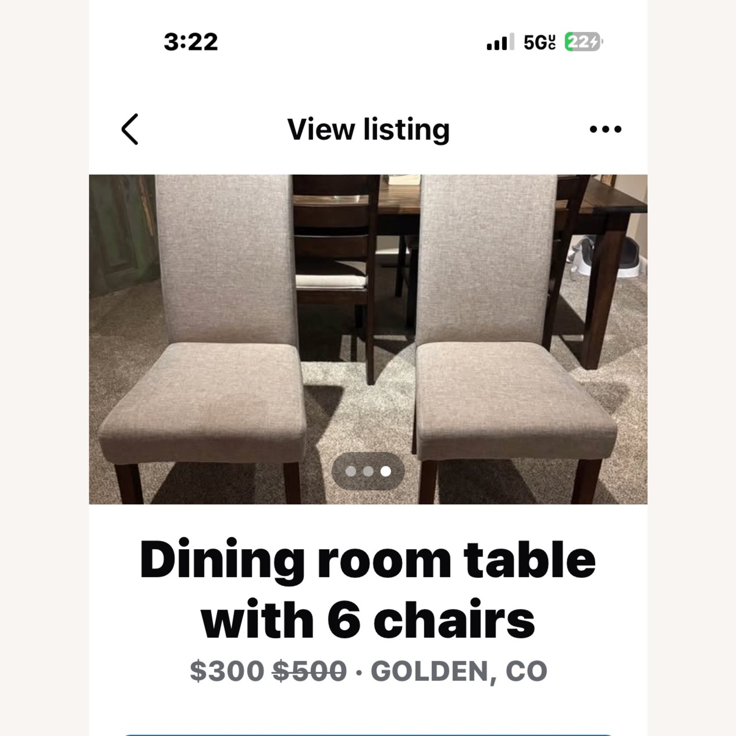 Wayfair Dining Table with 6 Chairs - image-2