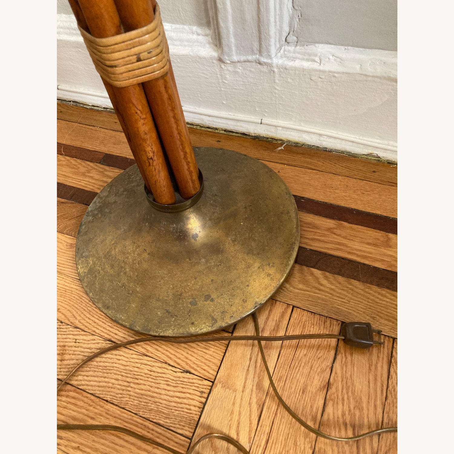 Vintage Russell Wright Bamboo Torchiere Floor Lamp - image-5