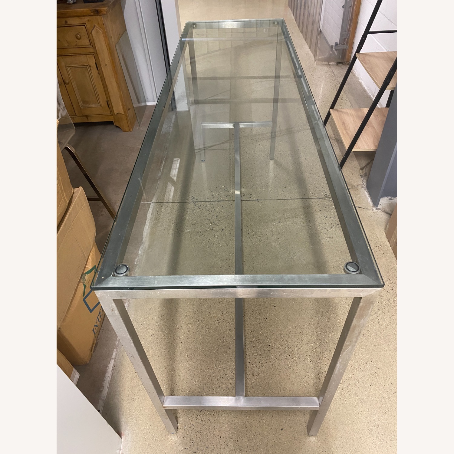 Transparent Glass Dining Table - image-2
