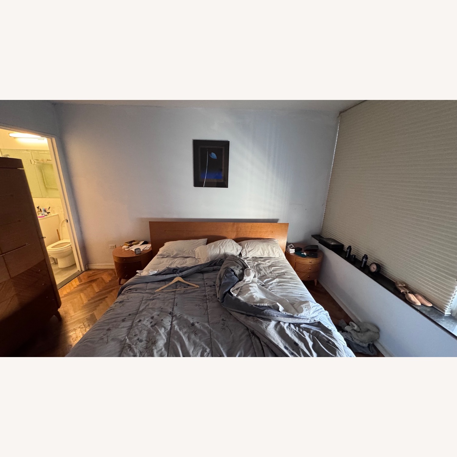 Birdseye Maple Bed + Built in Nightstands - image-4