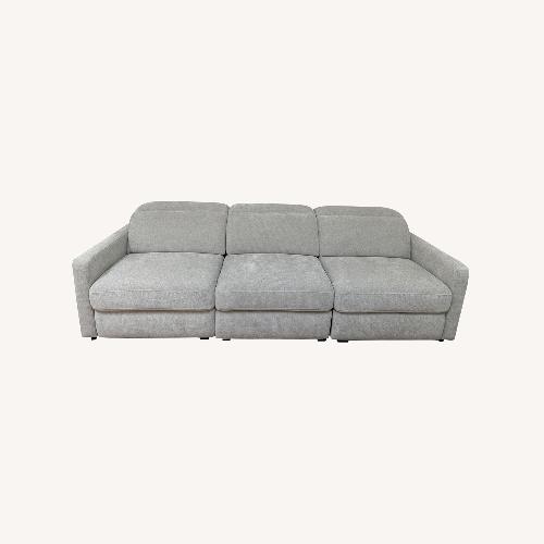 Used Havertys Nova Light Gray Fabric 3+ Seater Sofa for sale on AptDeco