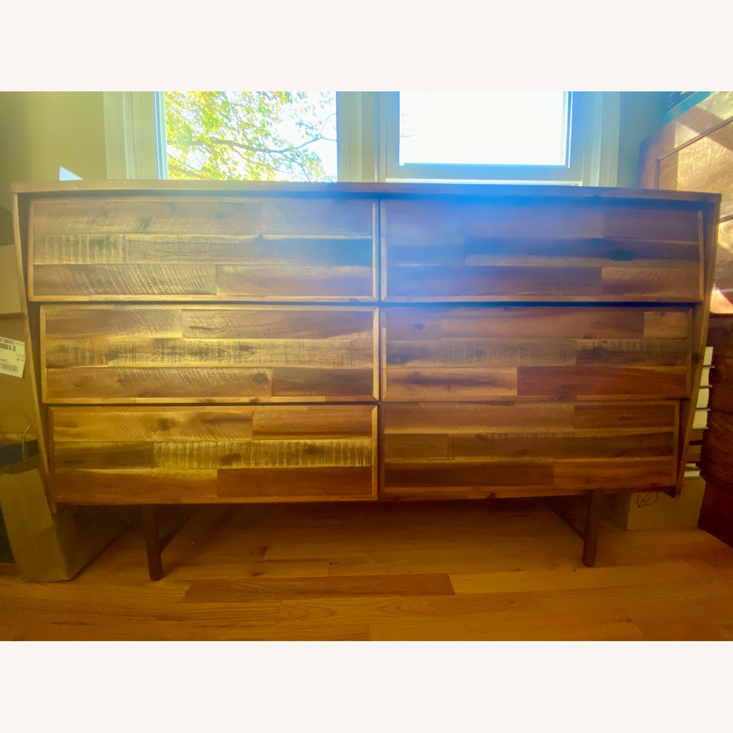 Armen Living Light Brown Wood Veneer Dresser - image-3