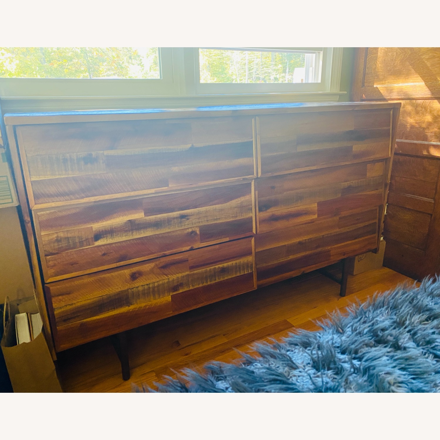 Armen Living Light Brown Wood Veneer Dresser - image-2